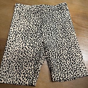 Leopard print biker shorts size XS